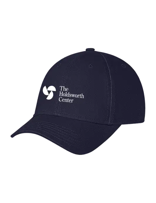 Navy Structured Soft Snap Closure Hook & Loop Cap w/Holdsworth Center Logo