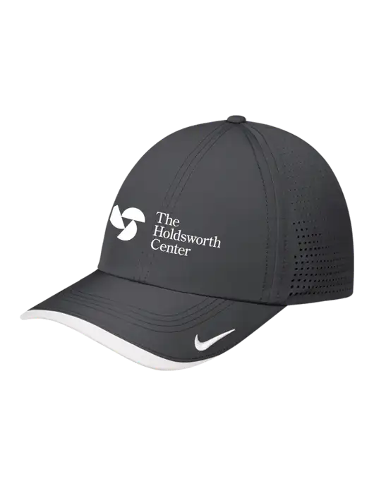 Nike Dark Grey/White Dri-FIT Perforated Performance Cap w/Holdsworth Center Logo