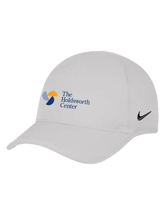 Nike White Featherlight Cap w/Holdsworth Center Logo
