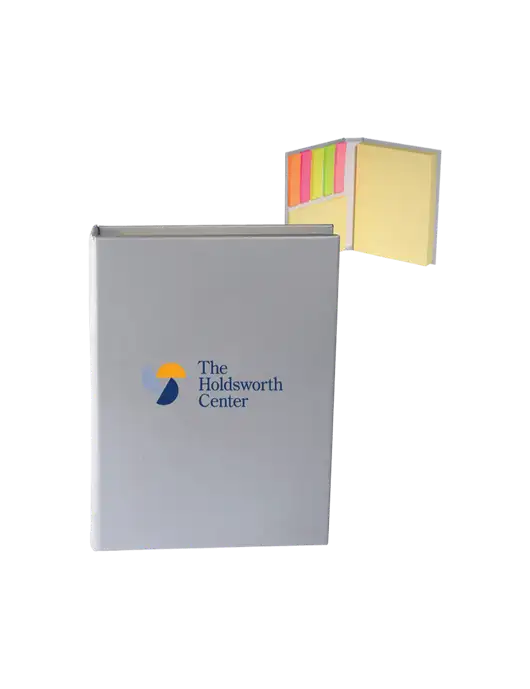 Light Medium Grey Sticky Book Folio, 3.125 x 4.125 w/Holdsworth Center Logo