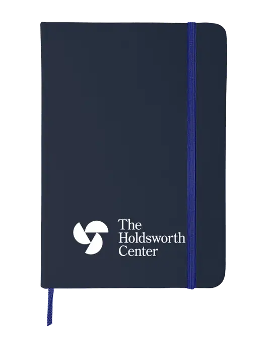 Dark Navy Blue Comfort Touch Bound Journal 5" X 7" w/Holdsworth Center Logo