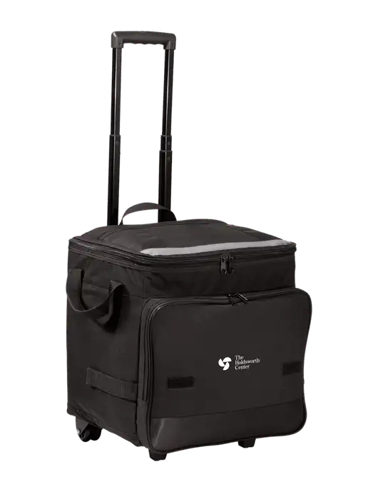 Black Rolling Cooler w/Holdsworth Center Logo