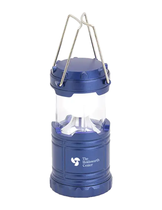 Blue Mini Retro Lantern w/Holdsworth Center Logo