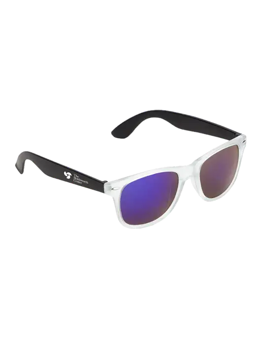 Key West Black Mirrored Sunglasses w/Holdsworth Center Logo