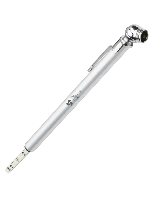 Quick View Silver Tire Gauge w/Holdsworth Center Logo