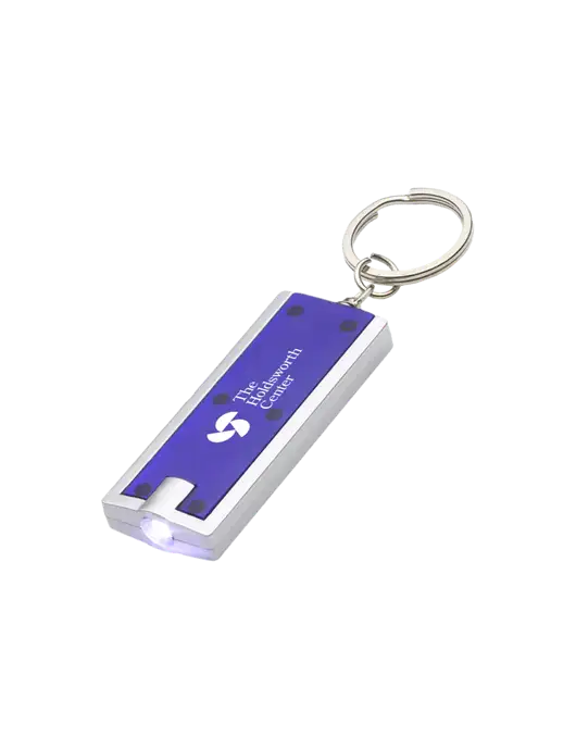 Simple Touch Blue LED Keychain w/Holdsworth Center Logo