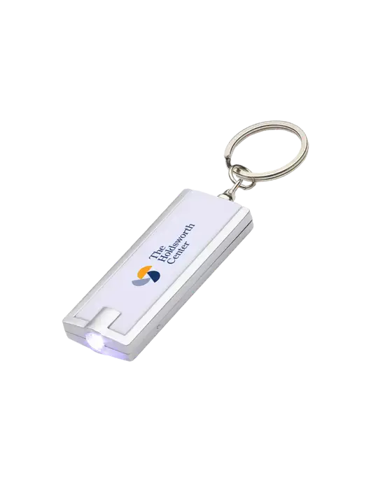Simple Touch White LED Keychain w/Holdsworth Center Logo