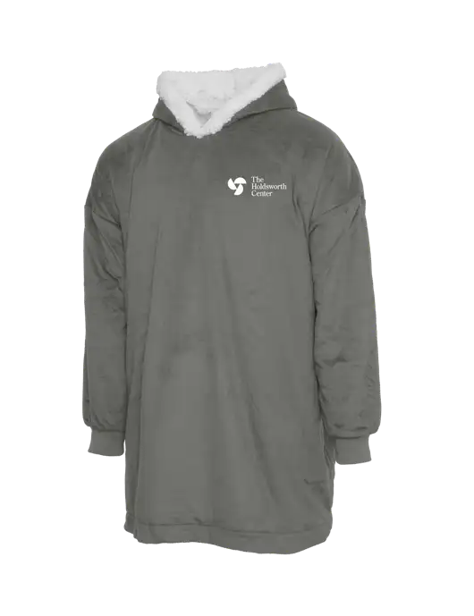 Wearable Lodge Medium Grey Blanket w/Holdsworth Center Logo