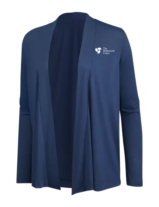 Dusty  Blue Womens Concept Cardigan w/Holdsworth Center Logo