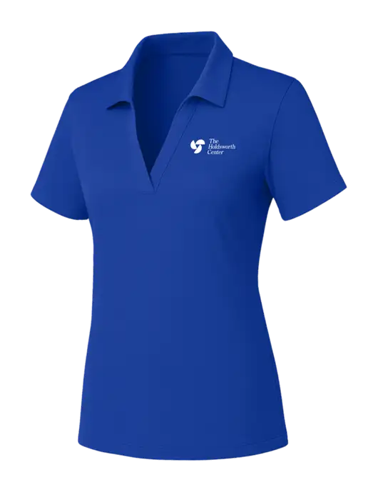 Womens Dark Royal PosiCharge RacerMesh Polo w/Holdsworth Center Logo
