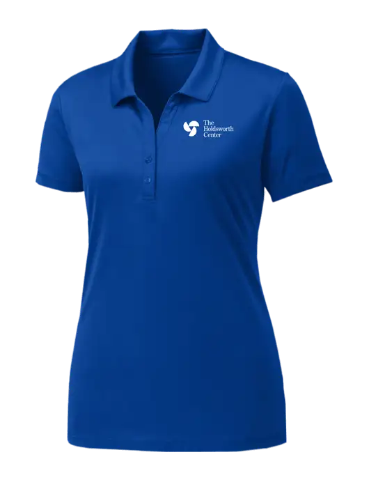 Womens Royal PosiCharge Competitor Polo w/Holdsworth Center Logo