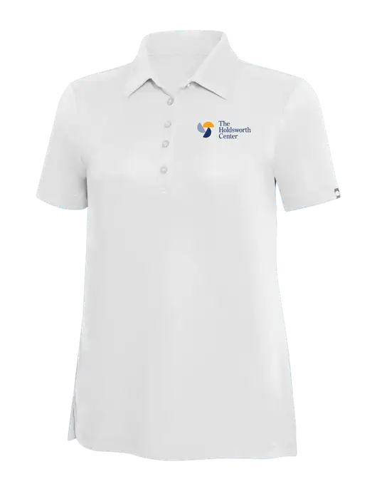 TravisMathew White Solid Womens Oceanside Polo w/Holdsworth Center Logo