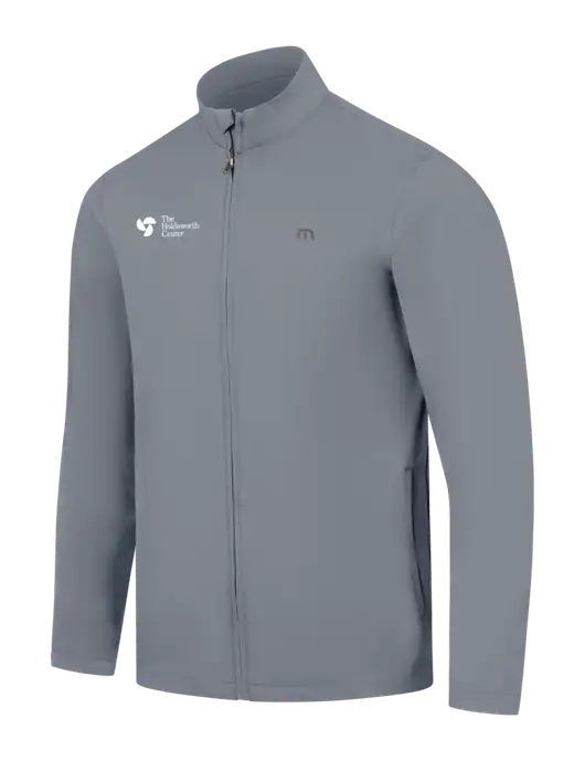 TravisMathew Light Medium Grey Surfside Full-Zip Jacket w/Holdsworth Center Logo