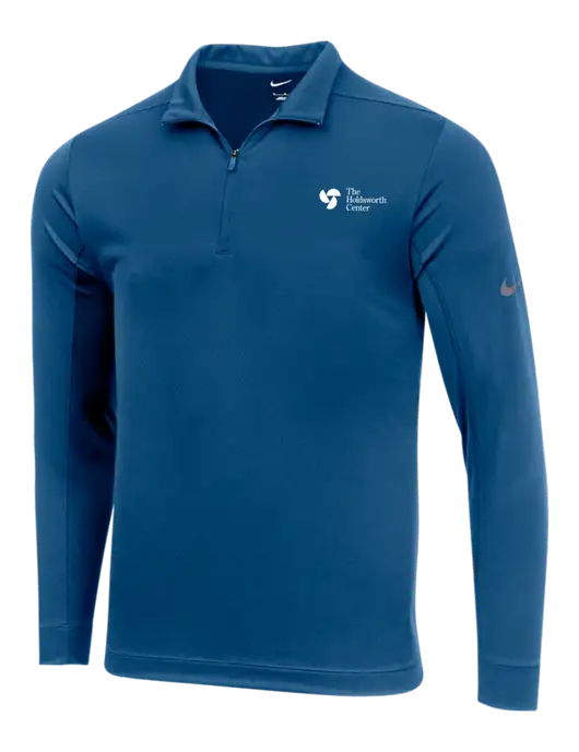 NIKE Dark Royal Dry 1/2 Zip Cover-Up w/Holdsworth Center Logo
