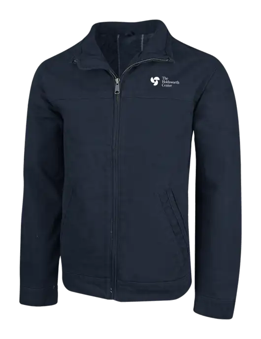 Cornerstone Navy Washed Duck Cloth Flannel Lined Work Jacket w/Holdsworth Center Logo