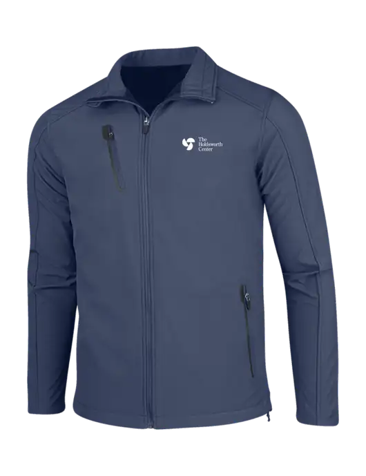 Navy Welded Softshell Jacket w/Holdsworth Center Logo