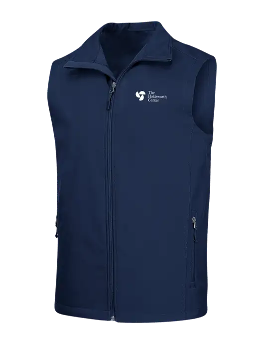 Navy Core Soft Shell Vest w/Holdsworth Center Logo