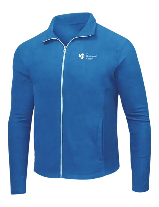 Light Royal Microfleece Jacket w/Holdsworth Center Logo