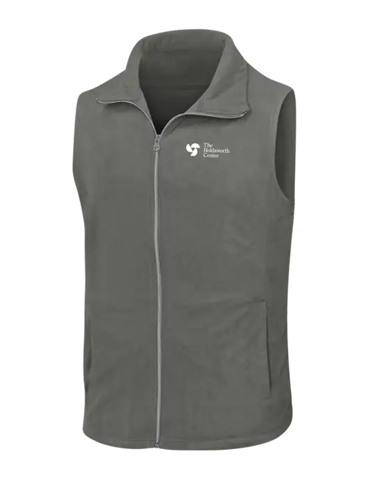 Medium Grey Microfleece Vest w/Holdsworth Center Logo