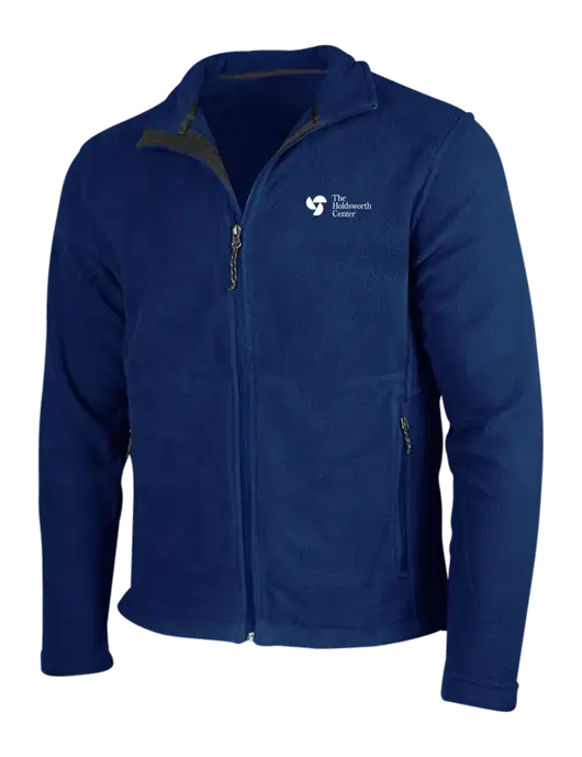 Navy Fleece Jacket w/Holdsworth Center Logo