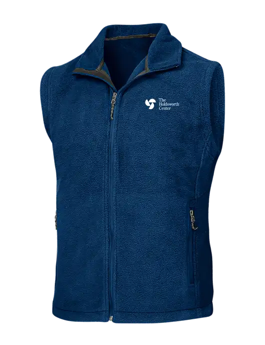 Navy Fleece Vest w/Holdsworth Center Logo