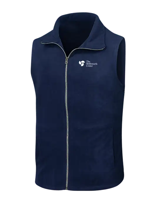 Navy Microfleece Vest w/Holdsworth Center Logo