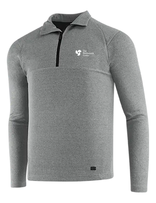 OGIO Petrol Grey Heather Transition 1/4 Zip Pullover w/Holdsworth Center Logo