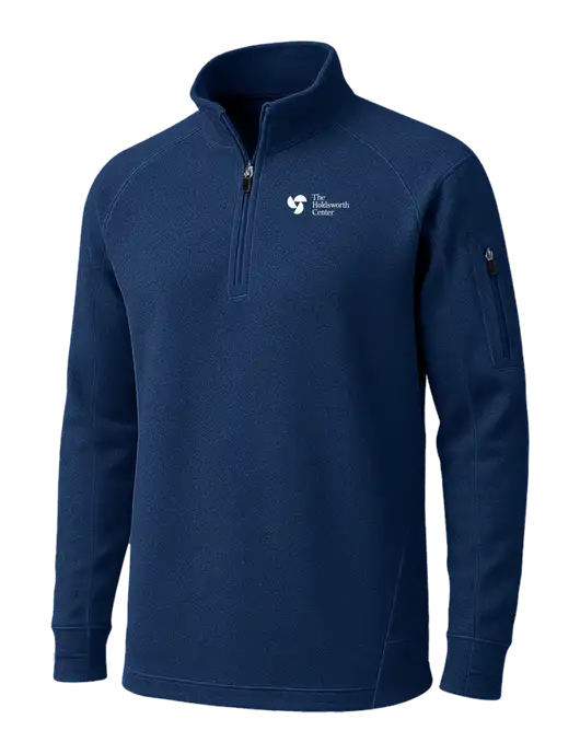 True Navy Tech Fleece 1/4 Zip Pullover w/Holdsworth Center Logo