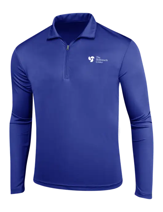 Dark Royal PosiCharge Competitor 1/4 Zip Pullover w/Holdsworth Center Logo