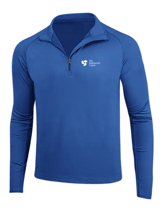Dark Royal Sport Wick Stretch 1/4 Zip Pullover w/Holdsworth Center Logo