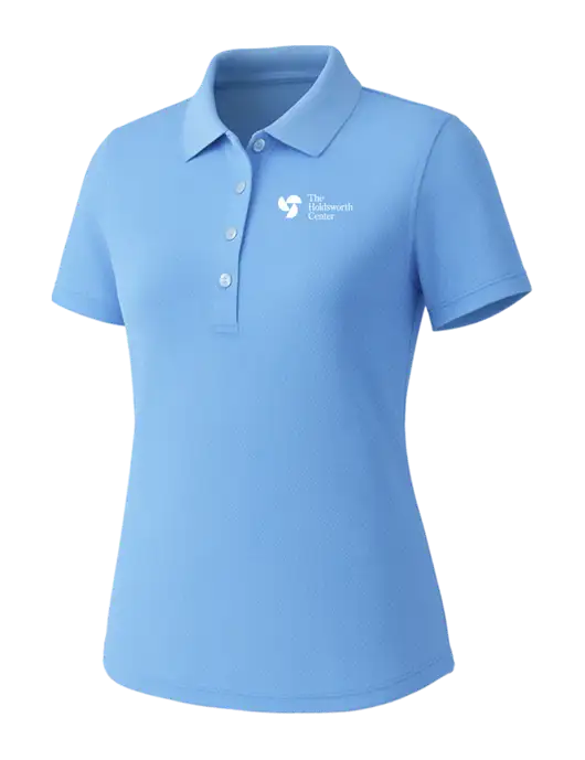 Callaway Womens Core Light Blue Performance Polo w/Holdsworth Center Logo