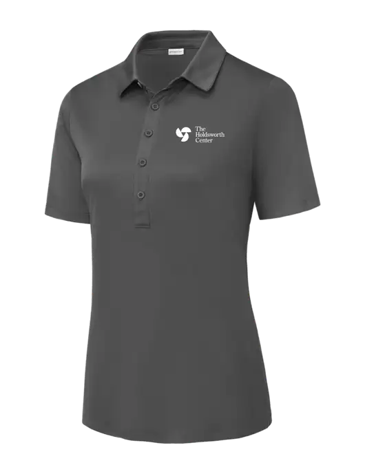 Dark Smoke Grey Womens Posi-UV Pro Polo w/Holdsworth Center Logo