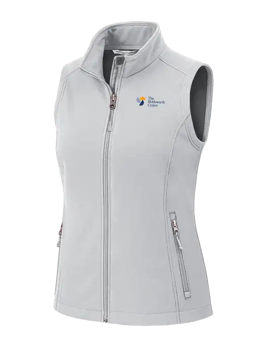 Marshmellow Womens Core Soft Shell Vest w/Holdsworth Center Logo