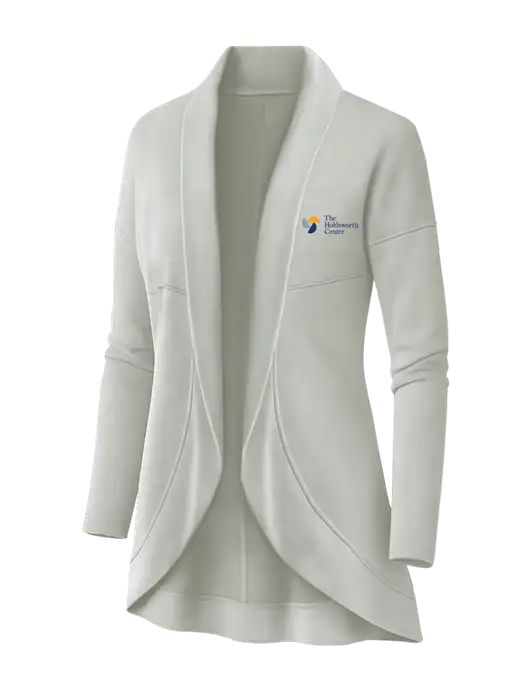OGIO Ivory Snow Womens Luuma Cocoon Fleece w/Holdsworth Center Logo