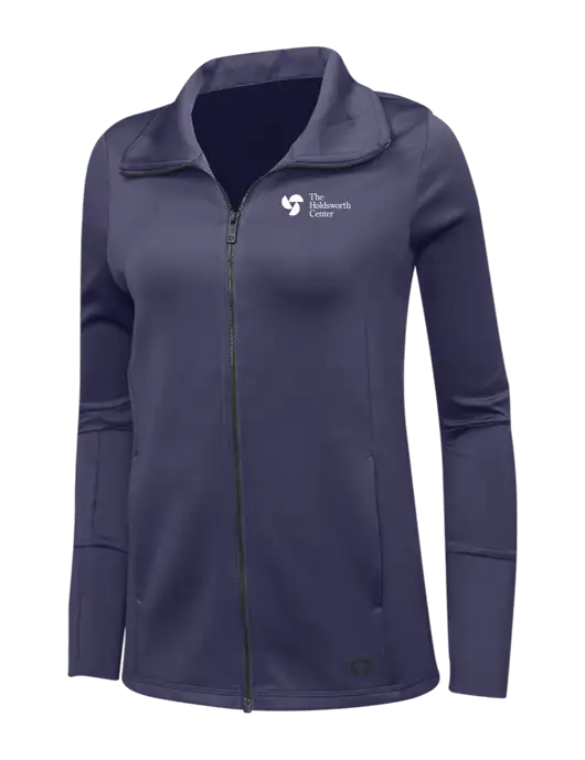 OGIO Navy Womens Endurance Modern Performance Full-Zip w/Holdsworth Center Logo