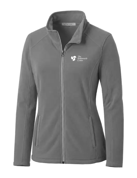 Medium Grey Womens Microfleece Jacket w/Holdsworth Center Logo