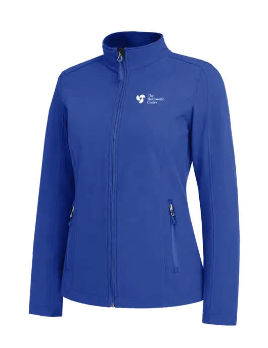 Dark Royal Womens Core Soft Shell Jacket w/Holdsworth Center Logo