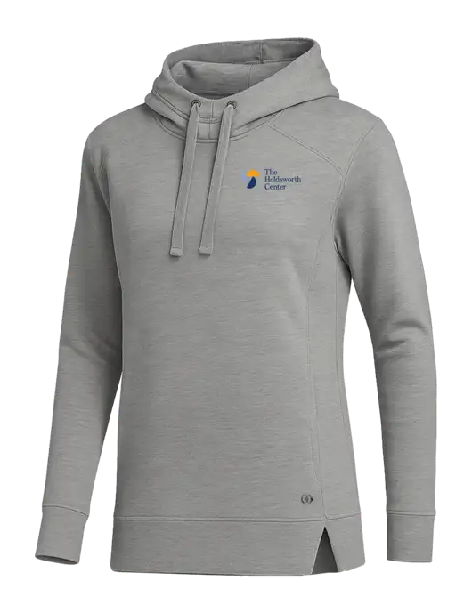 OGIO Heather Grey Womens Luuma Pullover Fleece Hoodie w/Holdsworth Center Logo