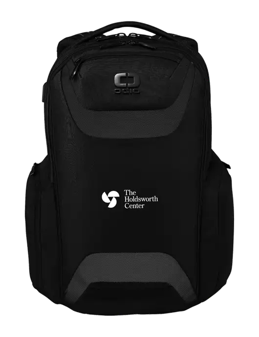 OGIO Black Charcoal Connected Pack w/Holdsworth Center Logo