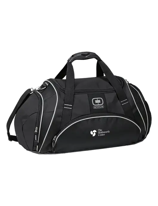 OGIO Black Crunch Duffel
 w/Holdsworth Center Logo