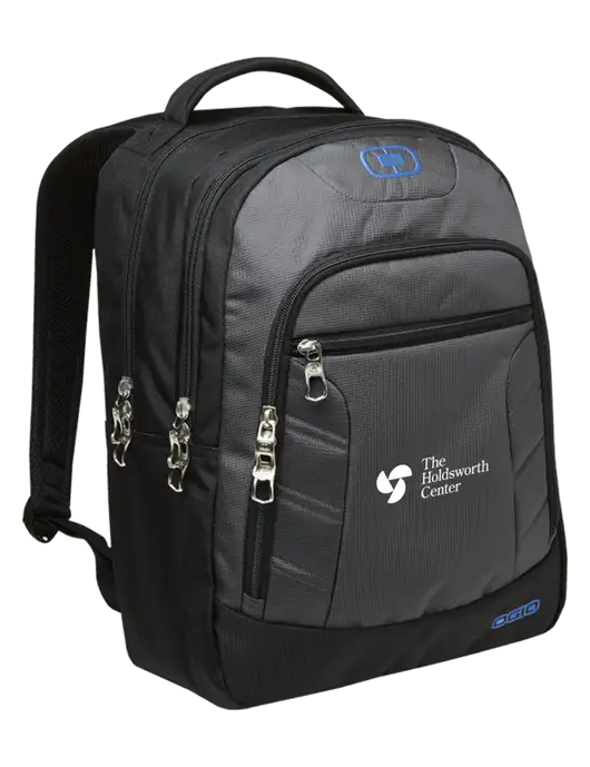 OGIO Dark Grey/Royal Blue Colton Laptop Backpack  w/Holdsworth Center Logo