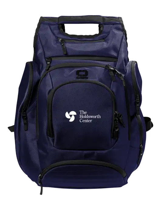OGIO Navy Metro Ballistic Laptop Backpack w/Holdsworth Center Logo