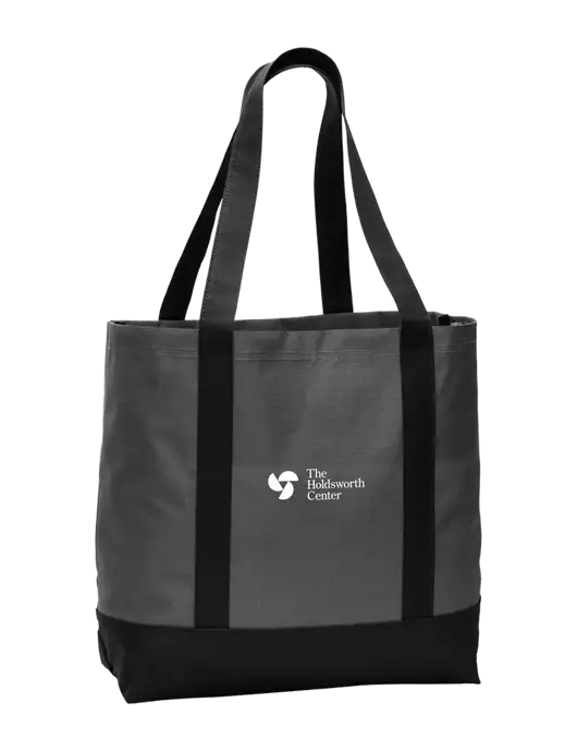 Carryall Charcoal/Black Day Tote Dark w/Holdsworth Center Logo