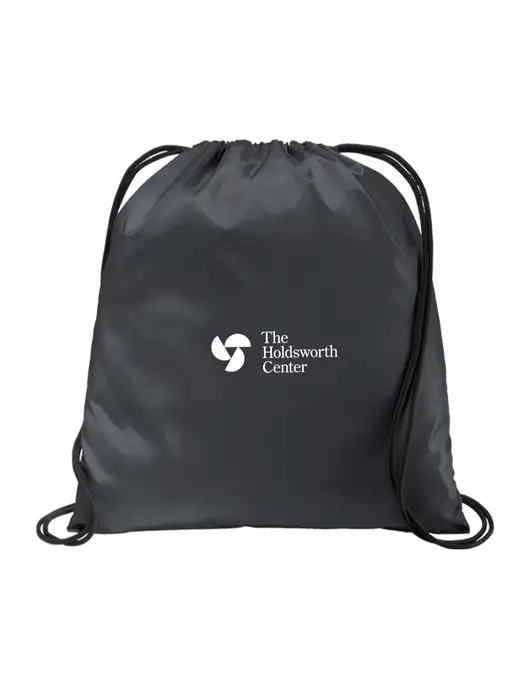 Drawstring  Graphite Grey Cinch Pack w/Holdsworth Center Logo