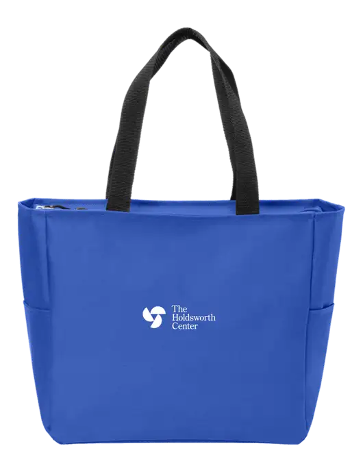 Everyday True Royal Zip Tote  w/Holdsworth Center Logo