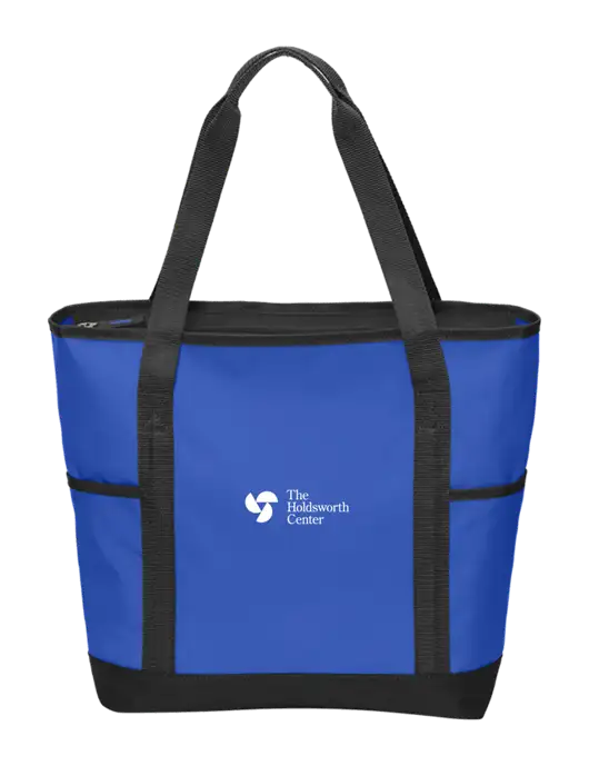 On the Go Royal/Black Tote w/Holdsworth Center Logo
