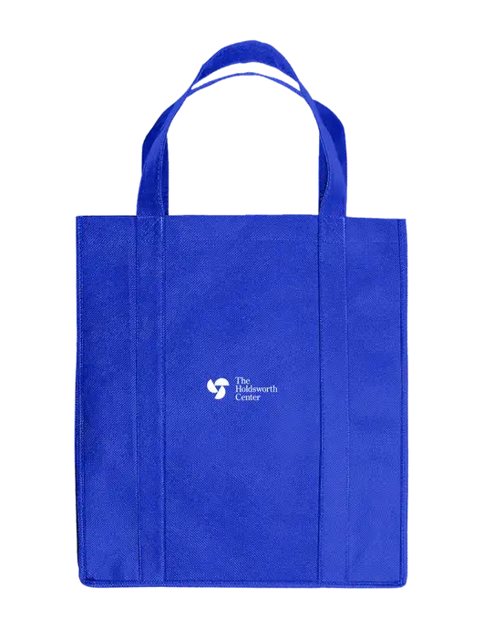 Eco Reusable Jumbo Royal Shopping Bag w/Holdsworth Center Logo