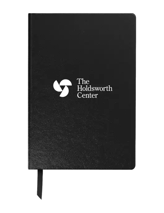 Achieve Black Hardcover Journal, 5.5 x 8.37 w/Holdsworth Center Logo