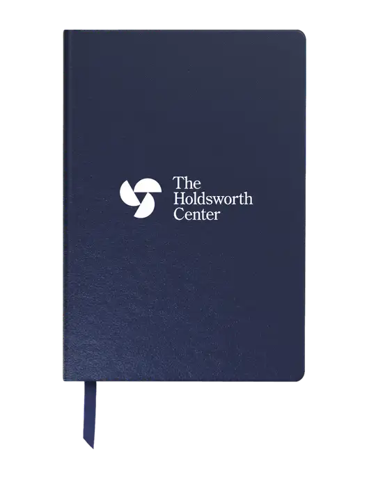 Achieve Navy Hardcover Journal, 5.5 x 8.37 w/Holdsworth Center Logo