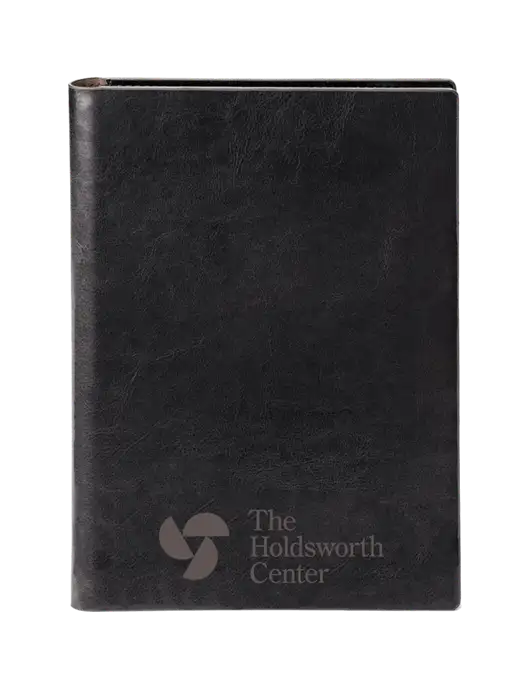 Fabrizio Black 7 x 9.625 Padfolio & Notepad w/Holdsworth Center Logo